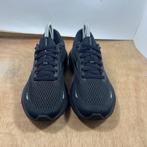 Brooks Adrenaline GTS 23 Women Size 7 D Black Running Shoes Sneakers - Picture 2 of 9